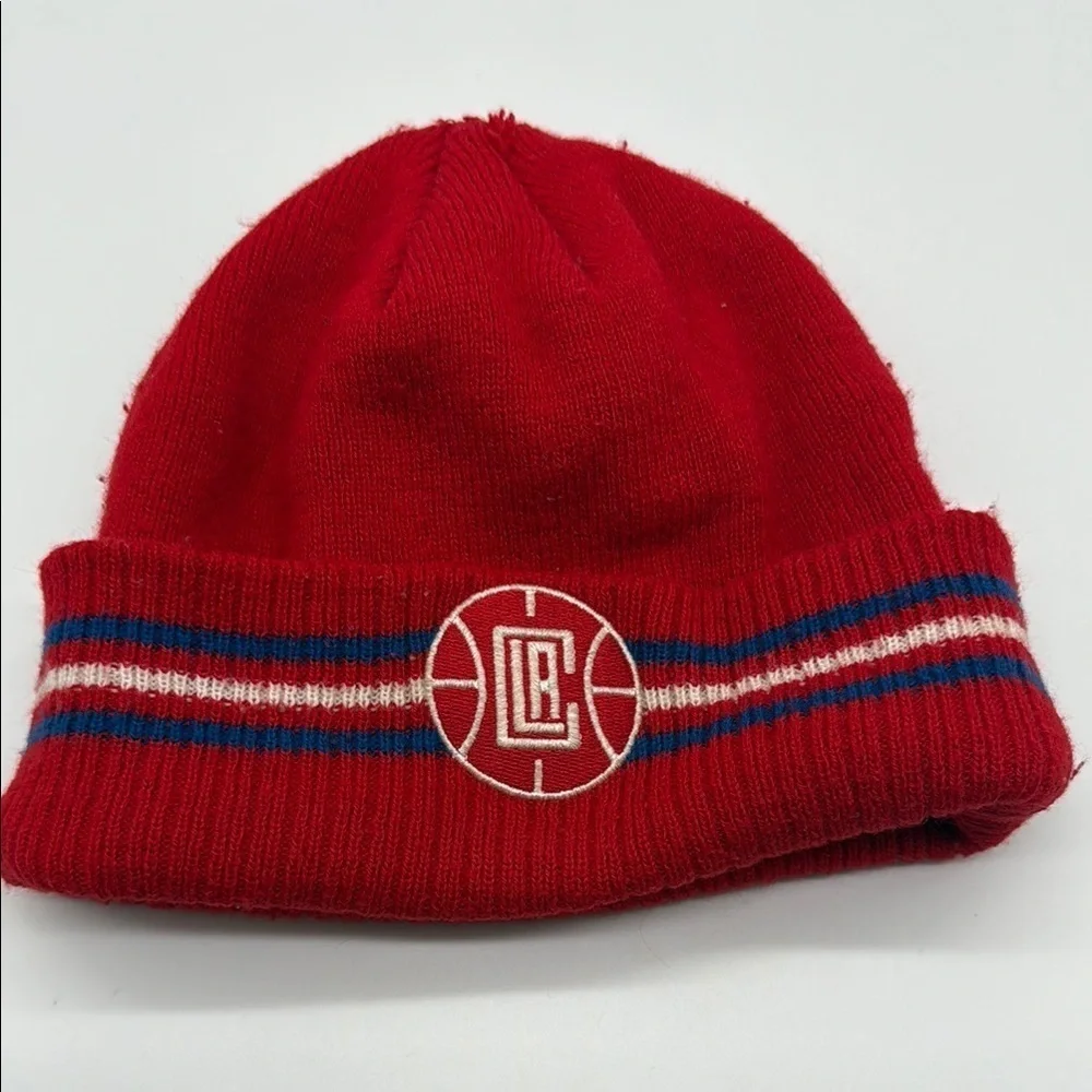 Adidas LA Clippers Red Beanie Youth Boys 8-20
